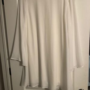 White maternity dress